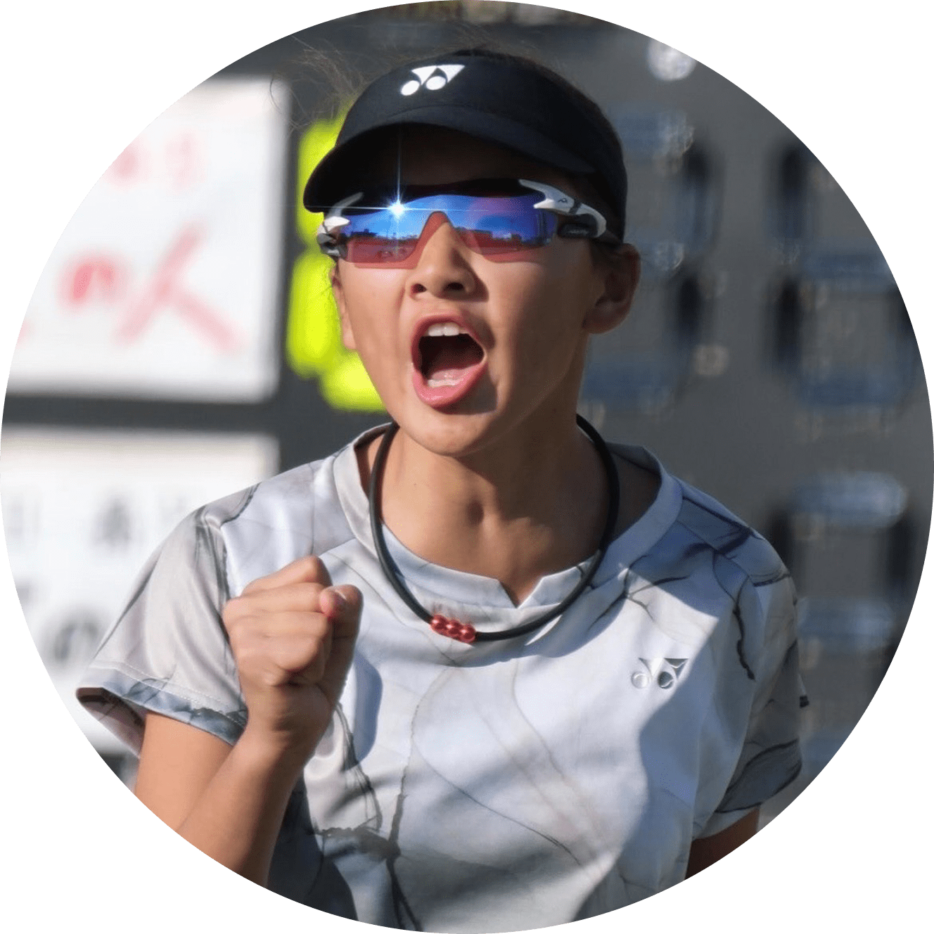 神村明莉さんが試合中の写真